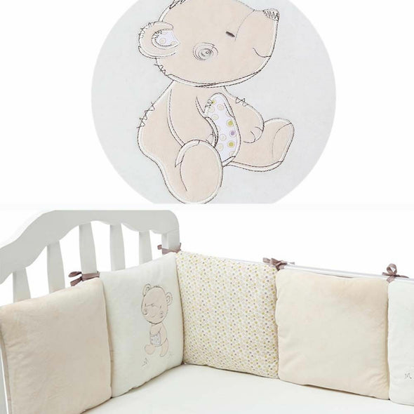 Baby Cot Bed Bumper Soft Anti-fall Toddler Crib Bumper Protector Baby Bedding Circumference Cushion Set