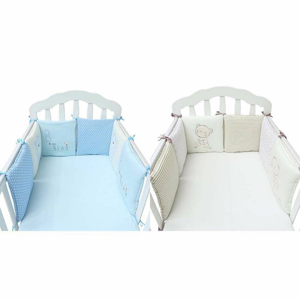 Baby Cot Bed Bumper Soft Anti-fall Toddler Crib Bumper Protector Baby Bedding Circumference Cushion Set