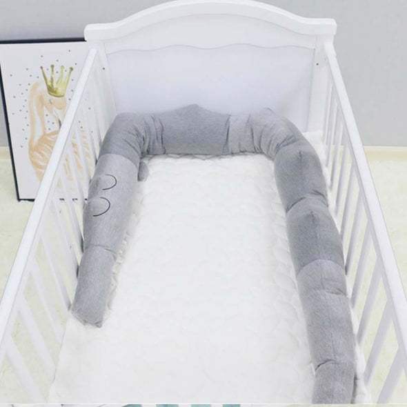 Baby Infant Crocodile Pillow Bumper Soft Anti-collision Newborn Crib Protector Around Guard 185cm