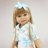 18" 45cm Baby Girl Doll Lifelike Handmade Girl Reborn Doll Tiny Flower Dress for Kids Best Gifts