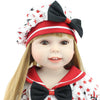 18" Simulation Doll Lifelike Vinyl Baby Girl Dolls Handmade Silicone Toddler Reborn Dolls Girl Toy Gifts