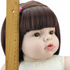 Simulation Doll Lifelike Reborn Baby Dolls Silicone 28" Alive Naked Toddler Girl Doll DIY Gifts