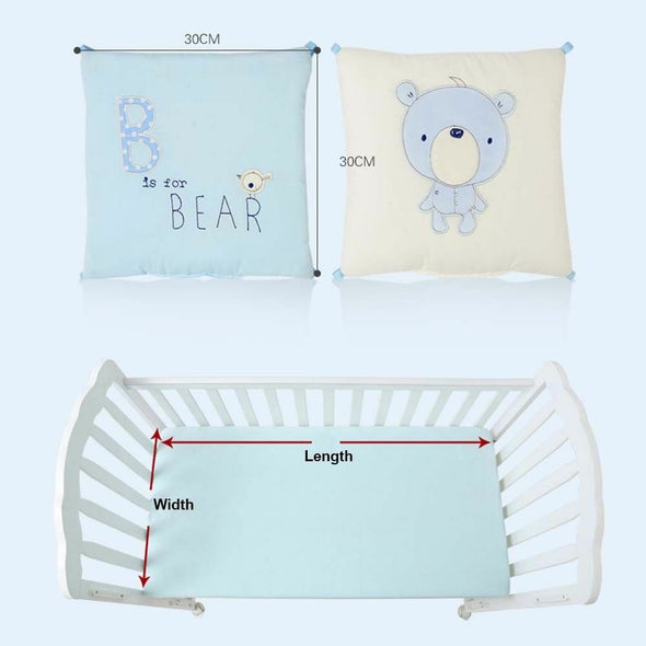 Baby Cot Bed Bumper Soft Anti-fall Toddler Crib Bumper Protector Baby Bedding Circumference Cushion Set