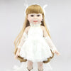 Girl Reborn Dolls 18" Soft Vinyl Handmade Lifelike Silicone Princess Doll  for Children Gifts Toys