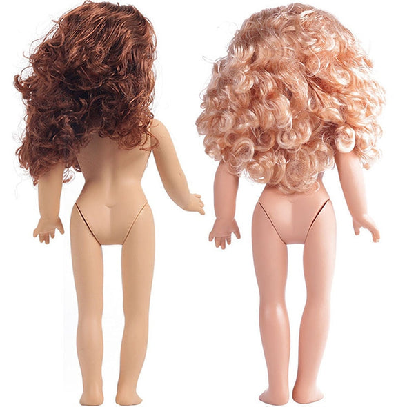 Girls Lifelike Doll 45cm Long Curly Hair Reborn DIY Dolls for Girls Gifts Toys