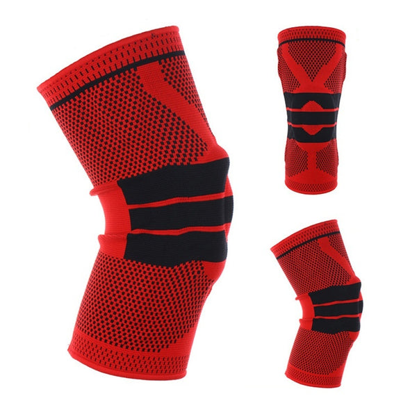 Knee Support Protect Gym Sport Fitness Running Cycling Braces Kneepad Elastic Nylon Silicon Padded Knee Pad Warm Sleeve 1 PcsK