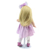 18" Soft Silicone American Girls Dolls Realistic Long Hair Toddler Doll Alive Vinyl Baby Princess Toys for Kids Best Gifts