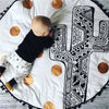 Hot Mat Baby Play Blanket Infant Cotton Mats Sleeping Crawling Pad Soft Multi Style Game Carpet Clock Cactus Animal Pattern Kids Rug Toy