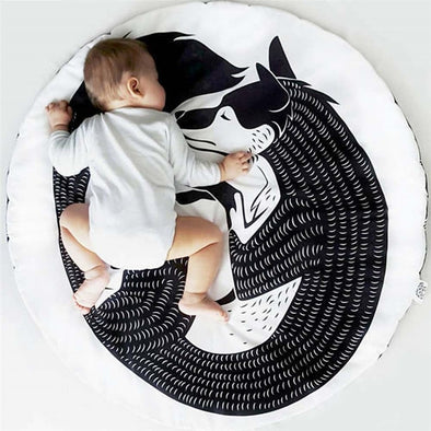 Hot Mat Baby Play Blanket Infant Cotton Mats Sleeping Crawling Pad Soft Multi Style Game Carpet Clock Cactus Animal Pattern Kids Rug Toy