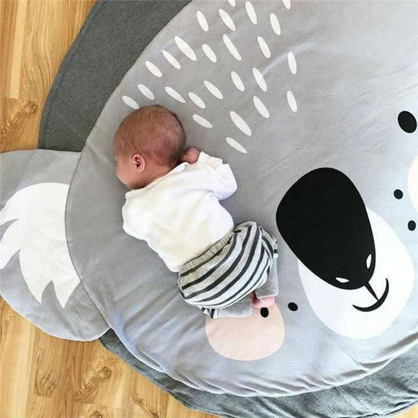 Cartoon Cute Koala Baby Crawling Mats Nordic Style Kids Play Game Blanket Round Floor Sleep Carpet Mats Room DecorationsIns