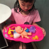 Baby Kid Bath Time Toy Set Bath Doll Duckling Marine Ball Bathroom Play Water Toys