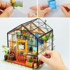 DIY Miniature Doll House 3D Wood Doll Houses Model Flower Shop Toy for Girl Decorations Gifts