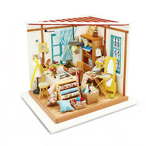 3D  DIY Mini Dollhouse Handmade Realistic Miniature Dollhouse Furniture Toys for Children Gifts