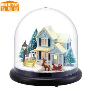 Miniature DIY Doll House Handmade Wooden Dollhouse Nordic Fairy Tales Doll House Box  for Birthday Gift Toy
