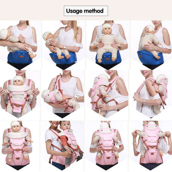 Multifunctional Baby Carrier Breathable Baby Sling Wrap Belt Newborn Baby Strap Mother Waist Back Stool