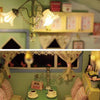 Small DIY Wooden Doll House Miniature Dollhouse Assemble Handmade Furniture Kit Doll House for Children Birthday Toy Gifts