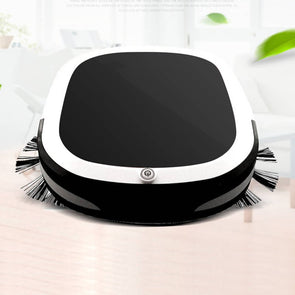 MIGHTYDUTY Automatic Robot Vacuum Cleaner Robotic Vacuums for Home Cleaning Hardwood Floor Carpet Pet Fur Sweeping Robot High Suction Black (EU STANDARDS)